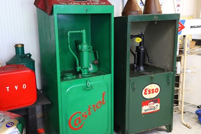 Lot 10 - A Castrol oil cabinet