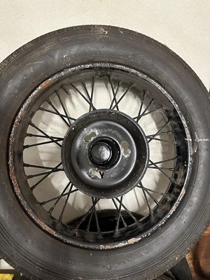 Lot 32 - A set of five Austin 7 wheels