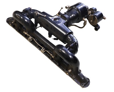 Lot 34 - A Bentley inlet manifold and rare 5-jet carburettor