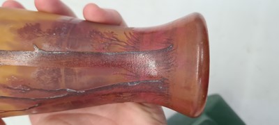 Lot 249 - A Daum glass vase