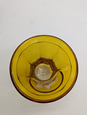 Lot 212 - A group of Bohemian glass spa type beakers