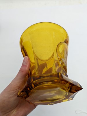 Lot 212 - A group of Bohemian glass spa type beakers
