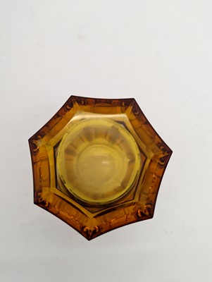Lot 212 - A group of Bohemian glass spa type beakers