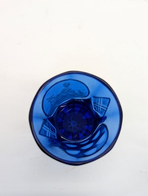 Lot 212 - A group of Bohemian glass spa type beakers