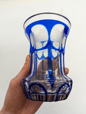 Lot 212 - A group of Bohemian glass spa type beakers