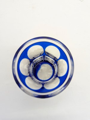 Lot 212 - A group of Bohemian glass spa type beakers