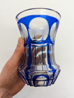Lot 212 - A group of Bohemian glass spa type beakers