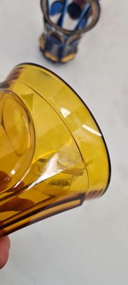 Lot 212 - A group of Bohemian glass spa type beakers