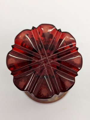 Lot 212 - A group of Bohemian glass spa type beakers
