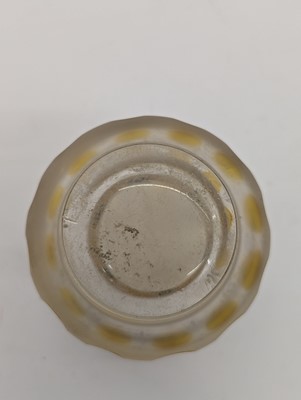 Lot 213 - A group of six Bohemian glass spa type beakers
