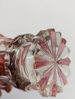 Lot 213 - A group of six Bohemian glass spa type beakers
