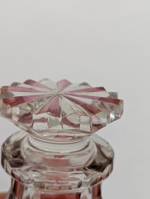 Lot 213 - A group of six Bohemian glass spa type beakers