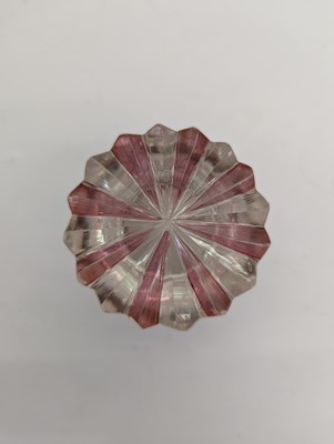 Lot 213 - A group of six Bohemian glass spa type beakers
