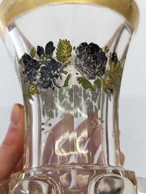 Lot 213 - A group of six Bohemian glass spa type beakers