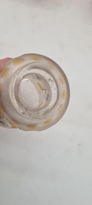 Lot 213 - A group of six Bohemian glass spa type beakers