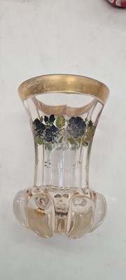 Lot 213 - A group of six Bohemian glass spa type beakers