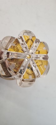 Lot 213 - A group of six Bohemian glass spa type beakers