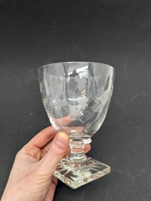 Lot 194 - A Masonic engraved glass rummer