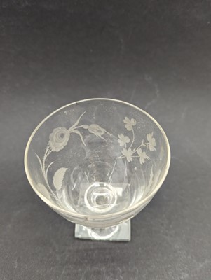 Lot 194 - A Masonic engraved glass rummer