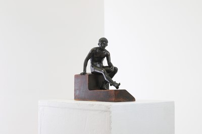 Lot 125 - A small grand tour bronze after the antique