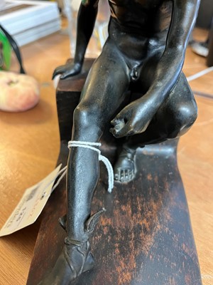 Lot 125 - A small grand tour bronze after the antique