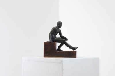 Lot 125 - A small grand tour bronze after the antique