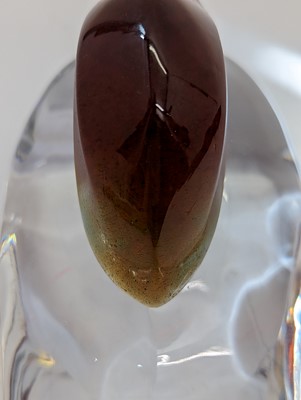 Lot 267 - A Daum glass model of a duck