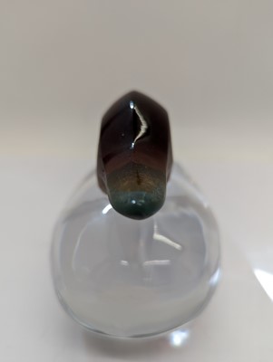Lot 267 - A Daum glass model of a duck