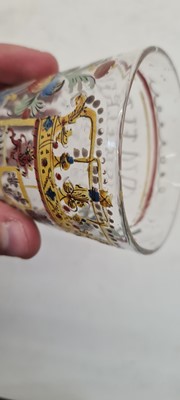 Lot 229 - A group of enamelled Historismus glass