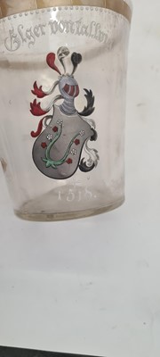 Lot 229 - A group of enamelled Historismus glass