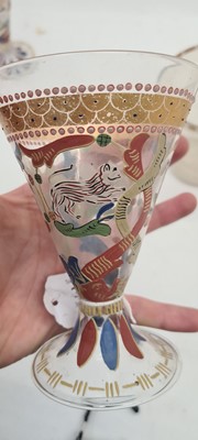 Lot 229 - A group of enamelled Historismus glass