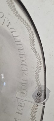 Lot 197 - An engraved glass bowl