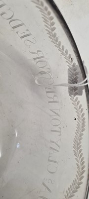 Lot 197 - An engraved glass bowl