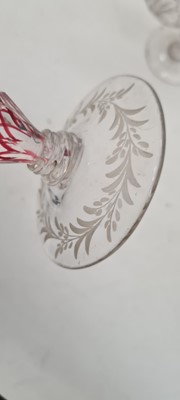 Lot 210 - A group of glass tableware