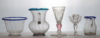 Lot 210 - A group of glass tableware