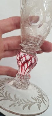 Lot 210 - A group of glass tableware