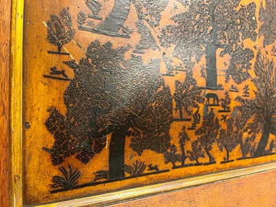 Lot 496 - A cut-paper silhouette picture