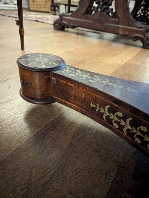 Lot 27 - ☘ A Regency rosewood pedestal centre table