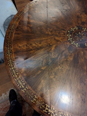 Lot 27 - ☘ A Regency rosewood pedestal centre table