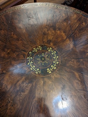 Lot 27 - ☘ A Regency rosewood pedestal centre table