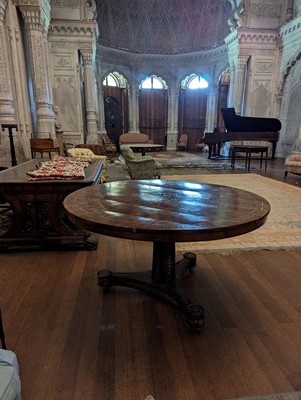 Lot 27 - ☘ A Regency rosewood pedestal centre table