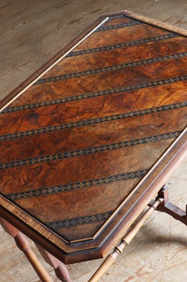 Lot 10 - ☘ A Regency mahogany and inlaid quartetto table