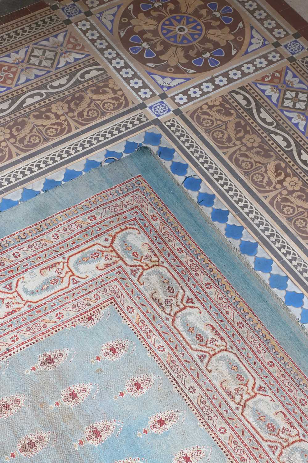 Lot 103 - ☘ A large blue Amritsar carpet