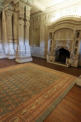 Lot 103 - ☘ A large blue Amritsar carpet