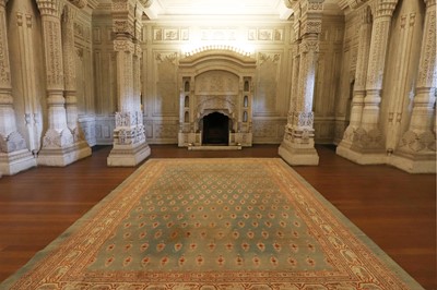 Lot 103 - ☘ A large blue Amritsar carpet