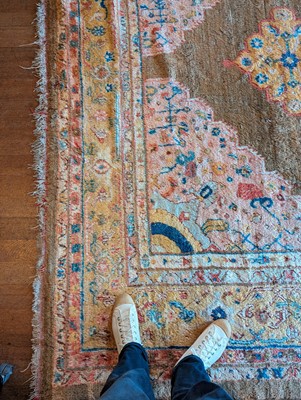 Lot 102 - ☘ A Kurdish wool carpet