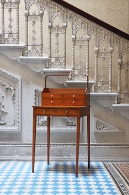Lot 14 - A Regency satinwood bonheur-du-jour