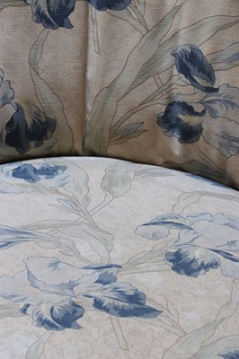 Lot 17 - A Victorian upholstered tub chair