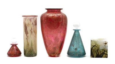 Lot 99 - A group of five Isle of Wight studio glass items