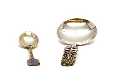 Lot 118 - A David Andersen silver spoon
